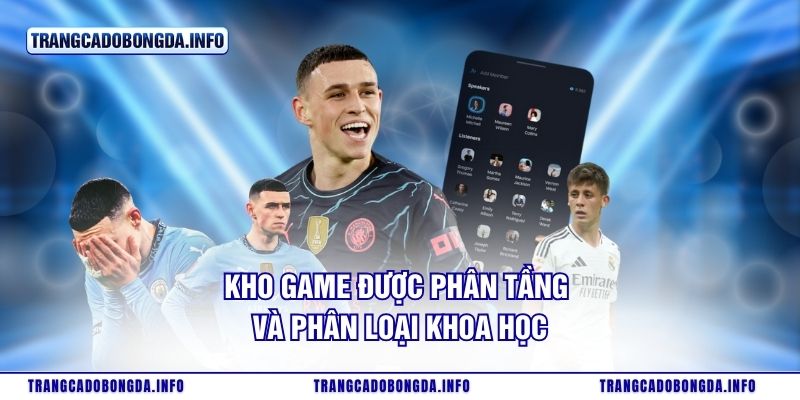 Kho game được phân tầng và phân loại khoa học