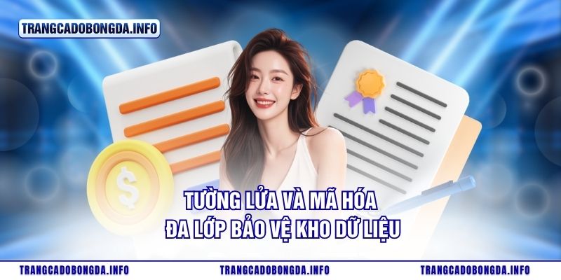 Tường lửa và mã hóa đa lớp bảo vệ kho dữ liệu.